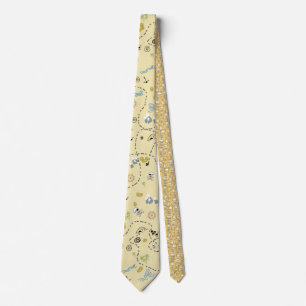 Pirate Treasure Map, loot Secret Storybook Necktie
