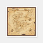 Pirate Treasure Map Napkins