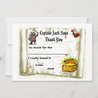 Pirate treasure map party invitation card