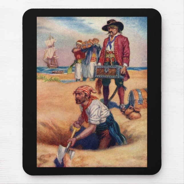 Pirate Treasure Mouse Pad (Front)