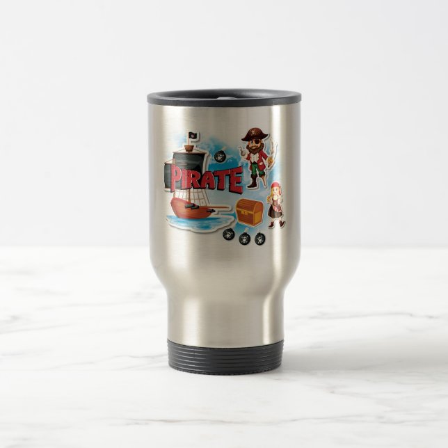 Pirate Tumbler Travel Mug (Center)
