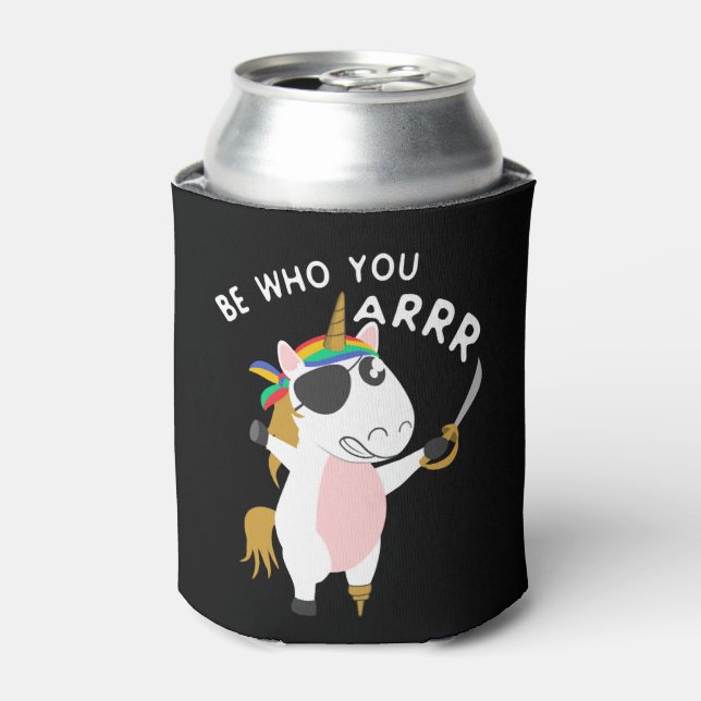 Pirate Unicorn Can Cooler (Can Front)
