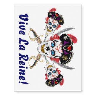 Pirate Very IMPORTANT Read About Design on Bottom Temporary Tattoos