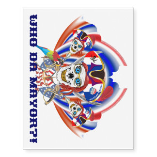 Pirate Very IMPORTANT Read About Design on Bottom Temporary Tattoos