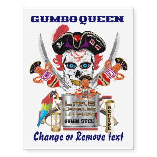 Pirate Very IMPORTANT Read About Design on Bottom Temporary Tattoos