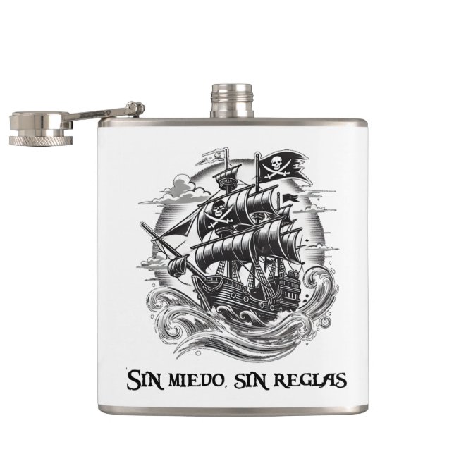 Pirate & Vessel Flask (Opened)