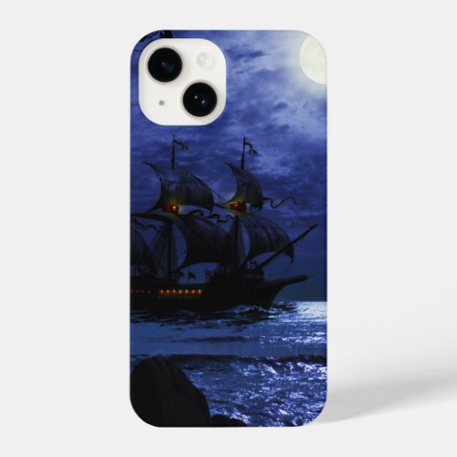  Pirate Vintage Sailing Ship Fantasy Schooner iPhone 14 Case