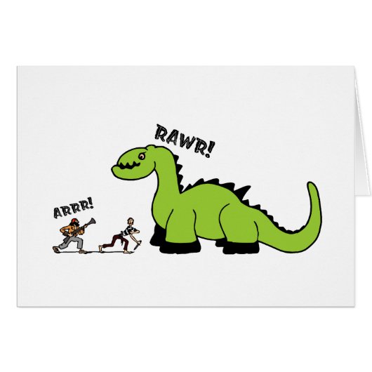 Pirate vs. Dinosaur Cards (Front Horizontal)