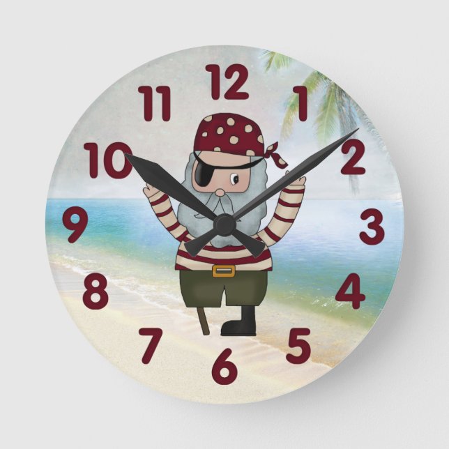 Pirate Wall Clock (Front)