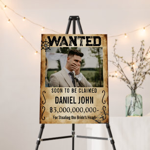 Pirate Wanted Poster Bachelor Party Welcome Sign