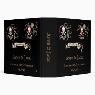 Pirate Wedding 3 Ring Binder