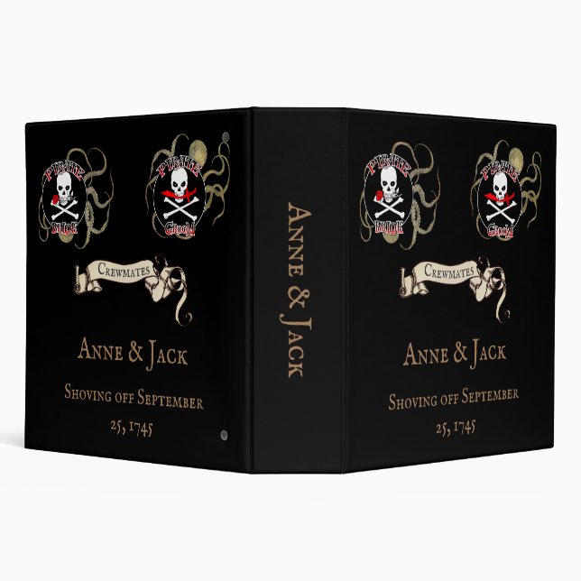 Pirate Wedding 3 Ring Binder (Background)