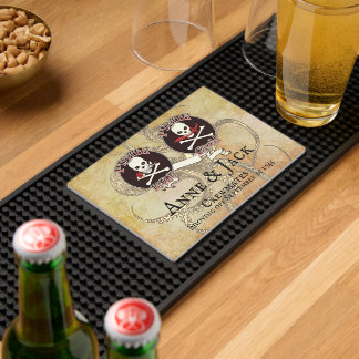 Pirate Wedding Bar Mat