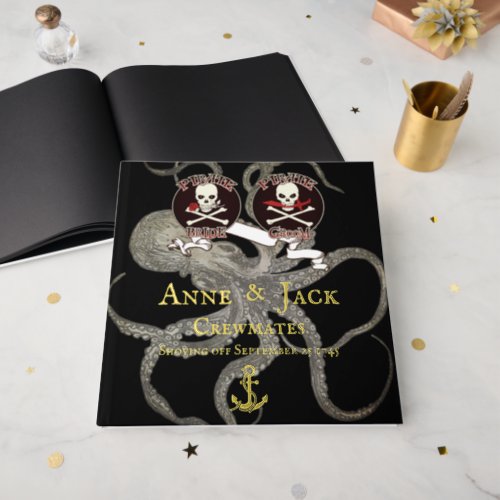 Pirate Wedding Foil Guest Book