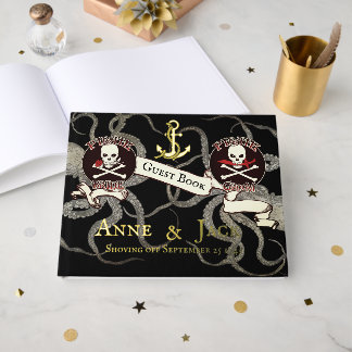 Pirate Wedding Foil Guest Book
