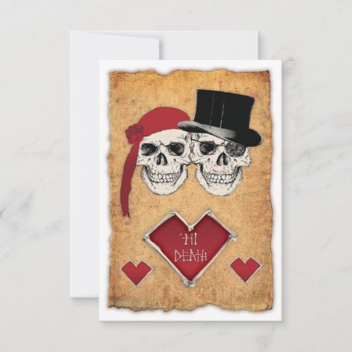 pirate wedding invitation