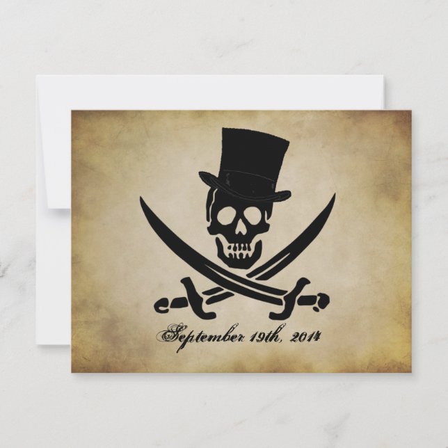 Pirate Wedding Invitation (Front)