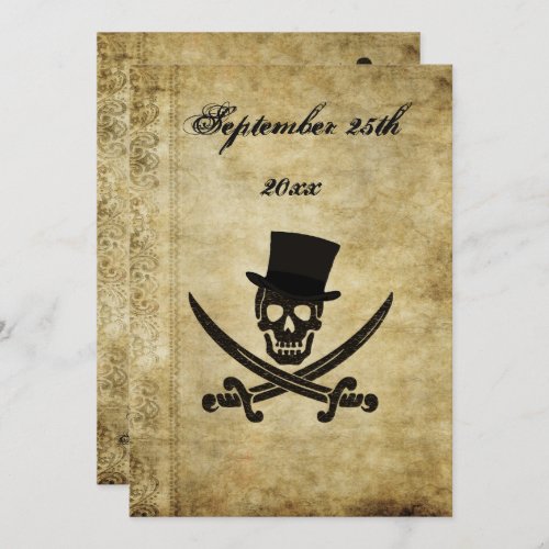 Pirate Wedding Invtation Invitation