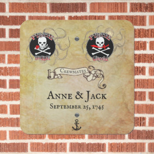 Pirate Wedding Metal Sign
