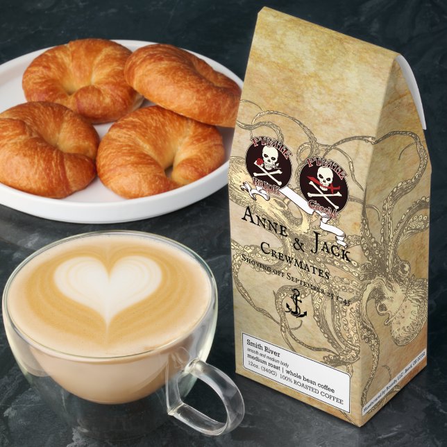 Pirate Wedding Personalized  Roasted Coffee (Breakfast)