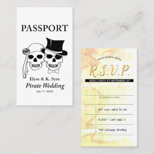 pirate wedding rsvp inserts