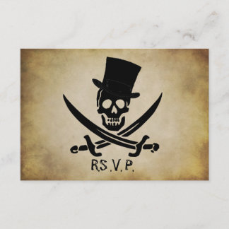 Pirate Wedding RSVP Response Card