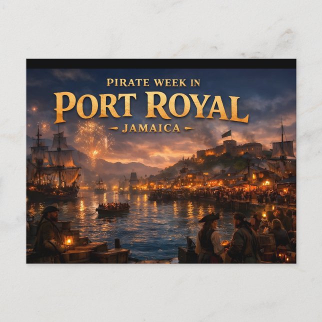 Pirate week in port royal postcard (Front)