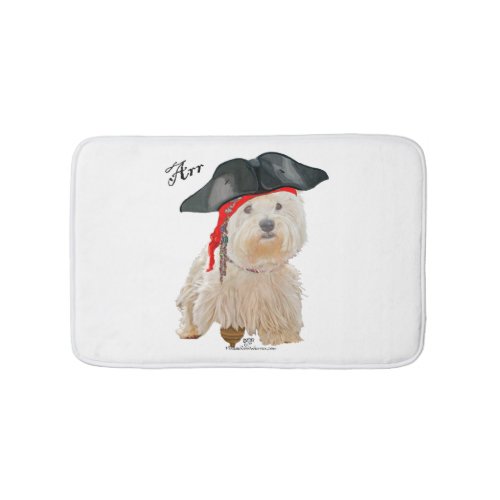 Pirate Westie Bath Mat