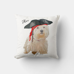 Pirate Westie Throw Pillow