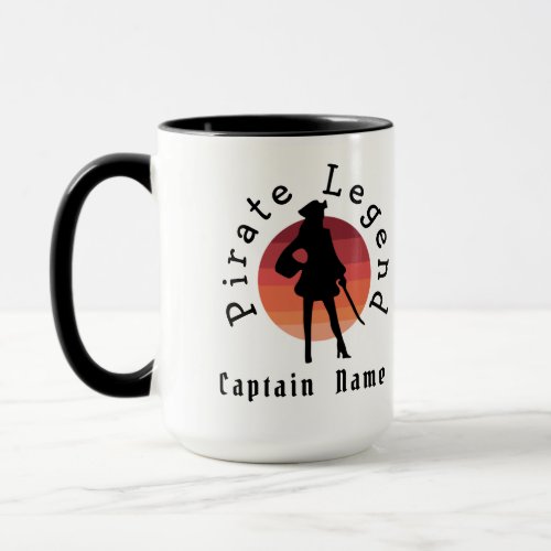 Pirate white mug