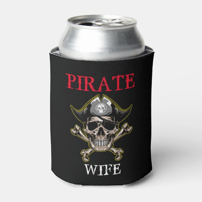 PIRATE WIFE  CAN COOLER (Can Front)