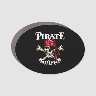Pirate WIFE T-Shirt Family Member WIFES Car Magnet