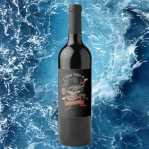 Pirate wine label