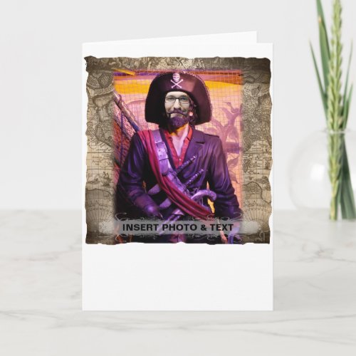 Pirate Wish Card _ Personalize Photo  Text
