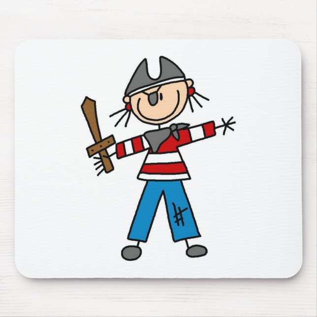 Pirate With Sword Mousepad (Front)