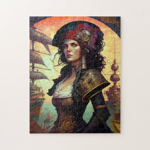 Pirate Woman Fantasy Art Jigsaw Puzzle