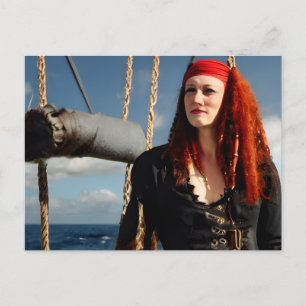 Pirate Woman Postcard