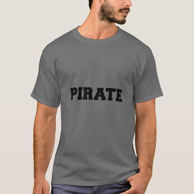 Pirate Word Halloween Costume T-Shirt (Front)