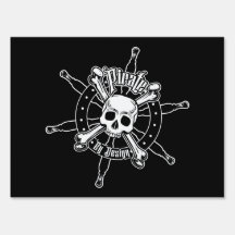 Pirate Yard Sign