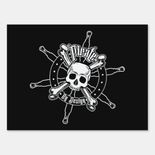 Pirate Yard Sign
