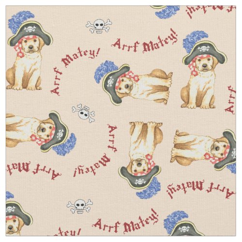 Pirate Yellow Lab Fabric