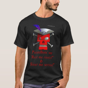 PirateBots -- unique 3D pirate robot shirt design