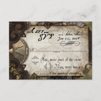 Piratersvp Rsvp Card by paper_robot at Zazzle