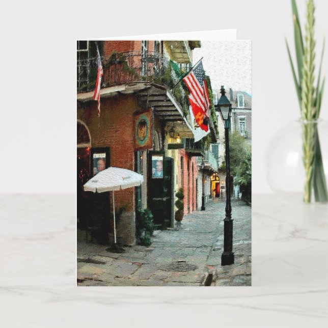 Pirates Alley, French Quarter, New Orleans Card (Front)