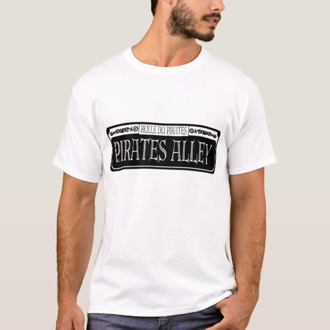 Pirates Alley Metal Sign T-Shirt (Front)