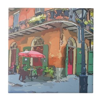 Pirates Alley New Orleans Ceramic Tile