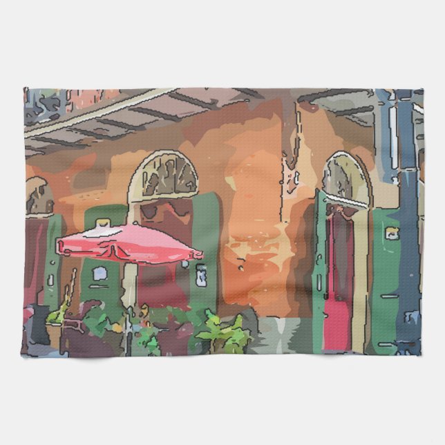 Pirates Alley New Orleans Kitchen Towel (Horizontal)
