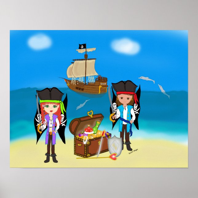 Pirates and Treasure Poster (Front)