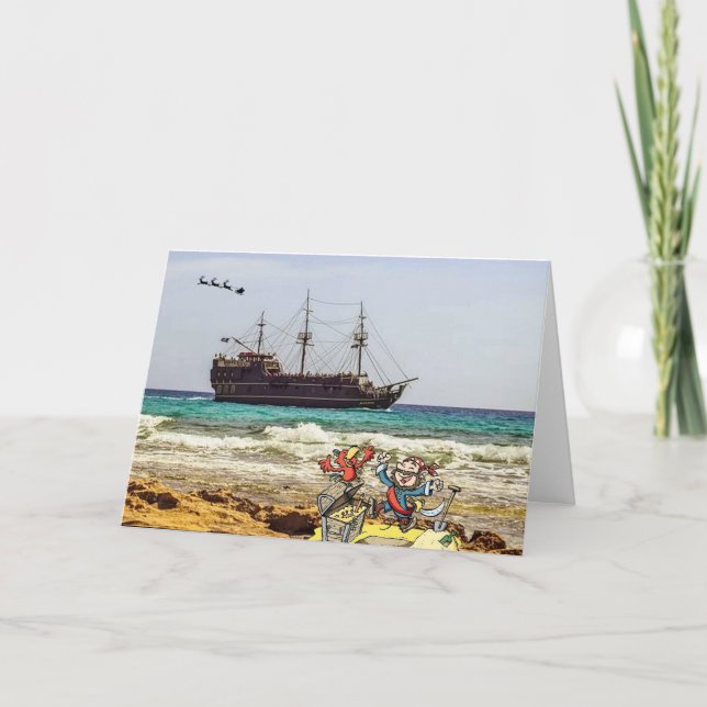 Pirates at Christmas Card (Front)