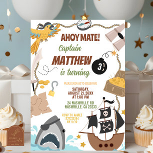 Pirates Birthday invitation